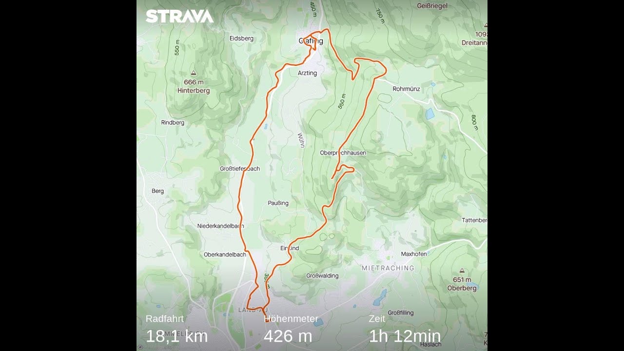Kleine Runde um Grafling, Deggendorf und rauf auf den Ulrichsberg