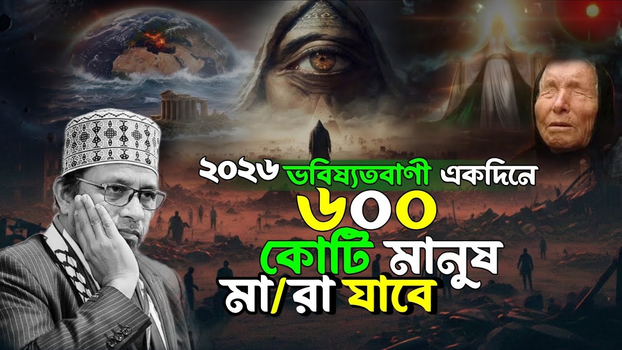 ২০২৬ সালের ভবি/ষ্যত% বাণী ! একদিনে ৬০০ কোটি মানুষ মা % রা যাবে ! কাজি ইব্রাহিম ওয়াজ | kazi ibrahim 