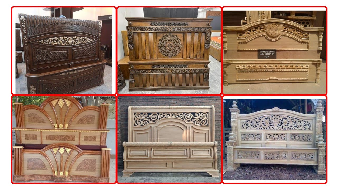 wooden bed designs || 2024 Latest collection of wooden bed designs | New chiniot bed ideas.