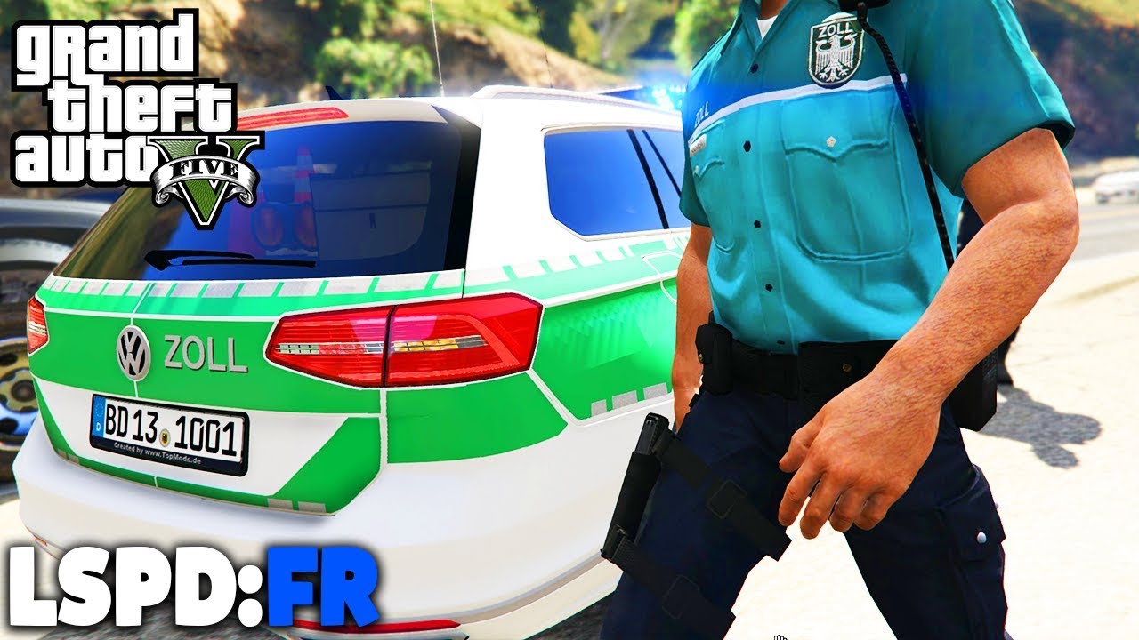 GTA 5 LSPD:FR - Zoll mit Kontrollpunkt - Deutsch - Polizei Mod #55 Grand Theft Auto V