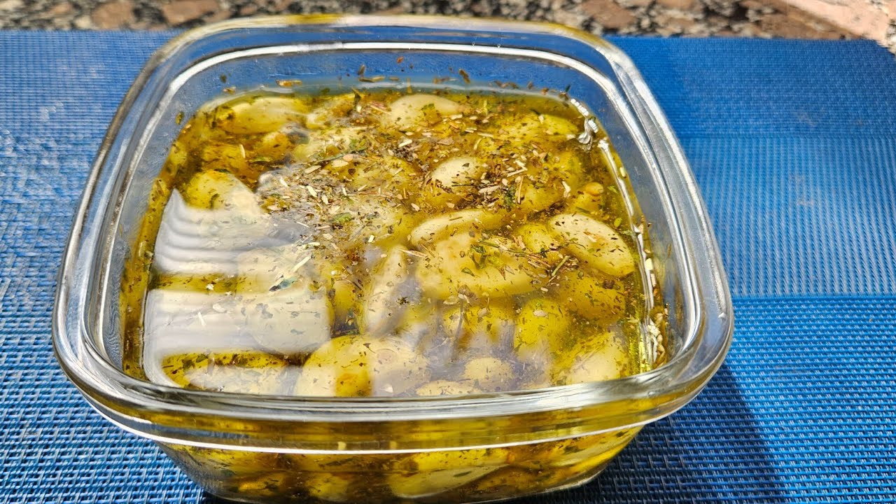 CONSERVA DE ALHO NO AZEITE muito saboroso, super fácil de fazer