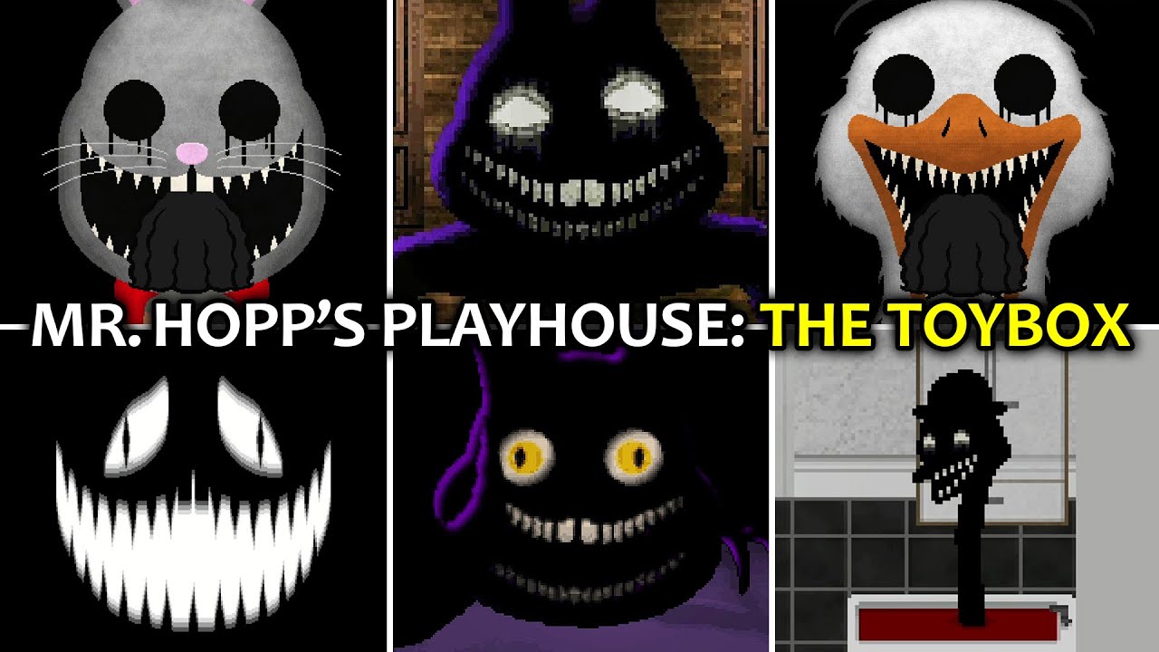 Mr. Hopp's Playhouse: The Toybox - All Jumpscares & Death Scenes