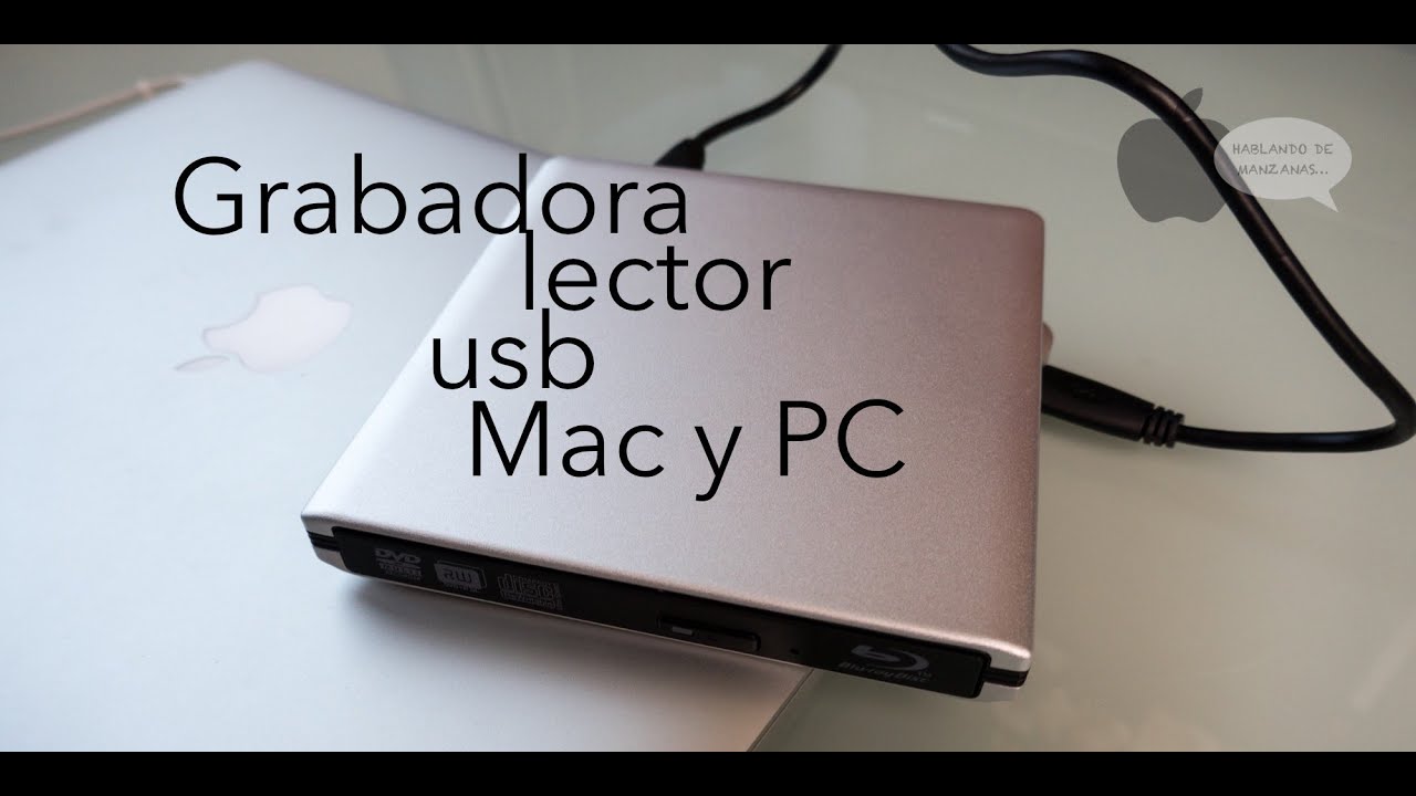 Grabadora / lector BR DVD USB para Mac y PC