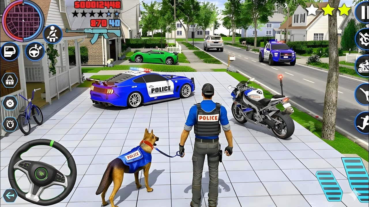 🚓 Police Car Chase Simulator 3D – Real City Cop Pursuit Gameplay (Android)