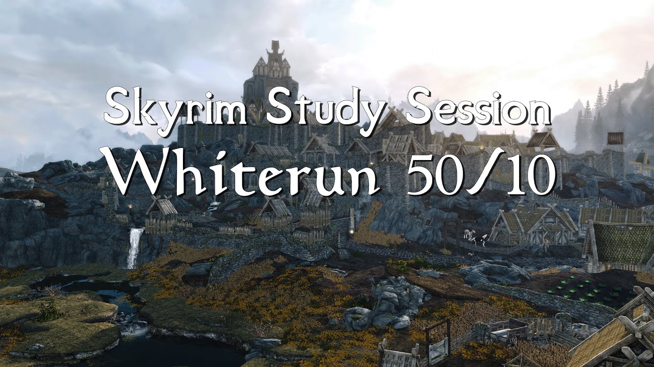 Skyrim Study Session | 50/10 Pomodoro Timer | Whiterun