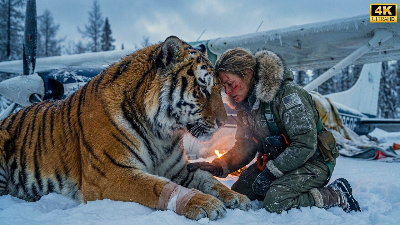 Rettung eines Sibirischen Tigers bei extremer Kälte | Überlebenscamping in Jakutien bei -71°C (ASMR)