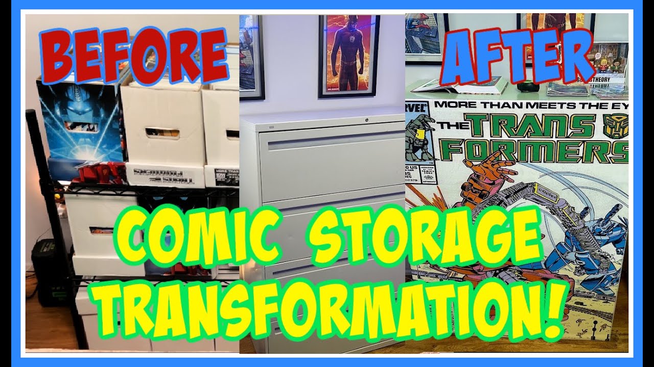 COMIC BOOK STORAGE TRANSFORMATION! - MY FIRST COMIC FILE CABINET