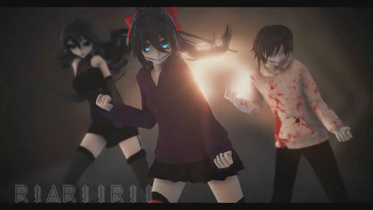 【MMD x Creepypasta】- Criminal - 【The Killer Trio】- VIDEO REMAKE
