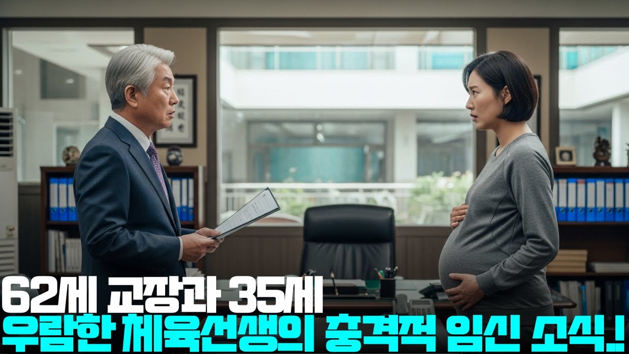62세 교장과 35세 우람한 체육선생의 충격적 임신 소식.!