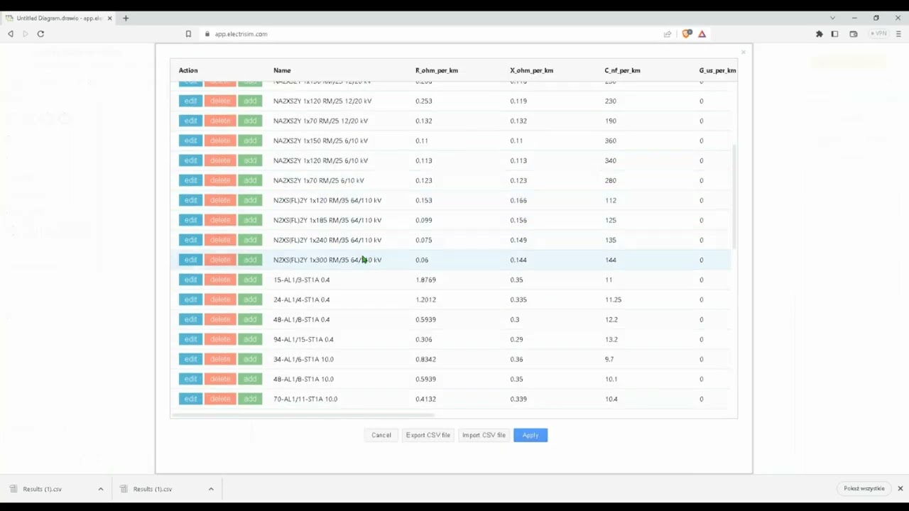 First steps in Electrisim - free application for power system analysis