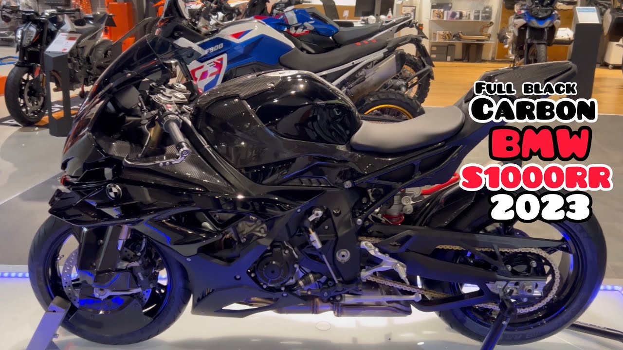 BMW S1000RR 2023 Full black carbon fiber 😍 bmw s1000rr 2023