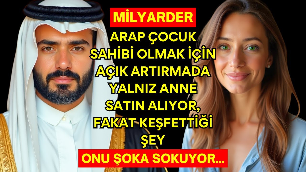 ARAP MİLYARDER ÇOCUK SAHİBİ OLMAK İÇİN AÇIK ARTIRMADA YALNIZ ANNE SATIN ALIYOR, FAKAT KEŞFETTİĞİ ŞEY