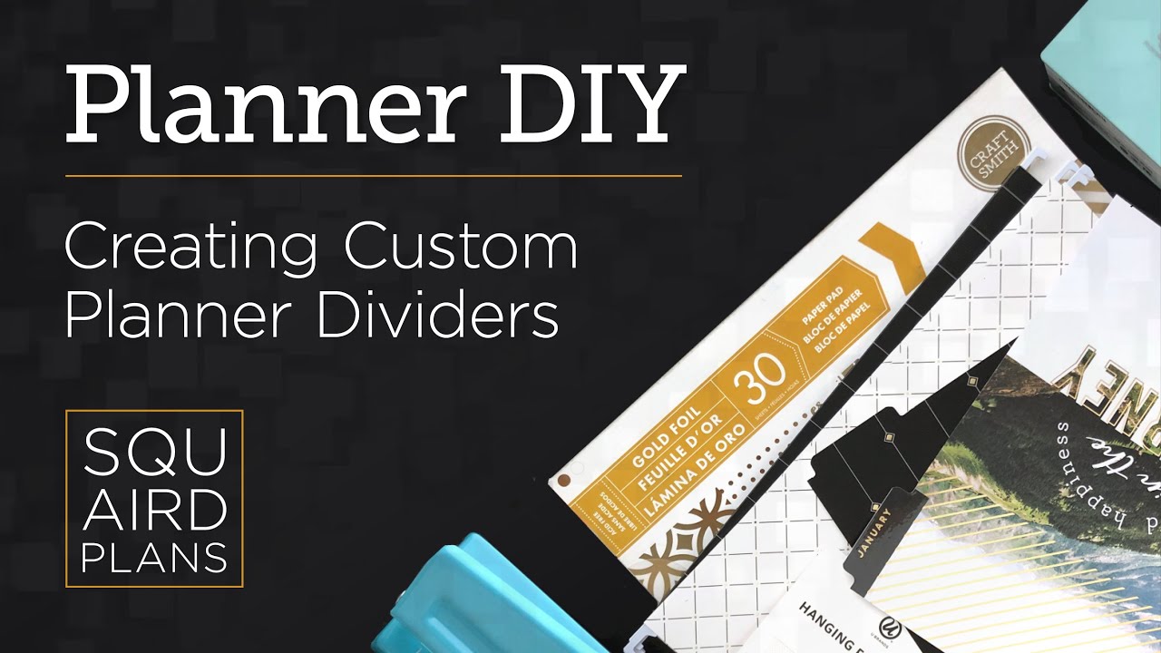How to Create Custom Dividers For Your Planner :: Planner DIY :: Squaird Plans