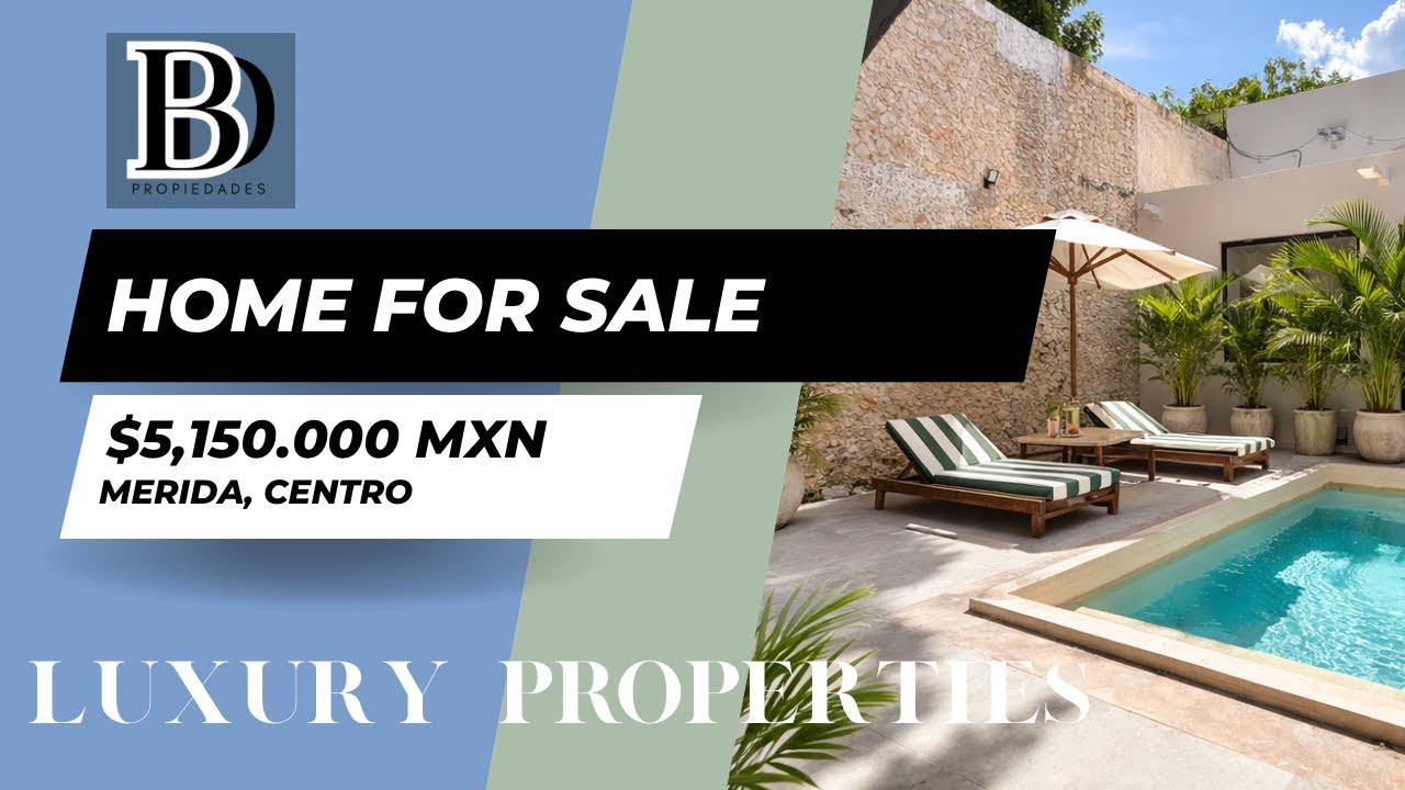 🏡✨ COLONIAL HOME FULLY RENOVATED IN MÉRIDA’S HISTORIC CENTER ✨🏡