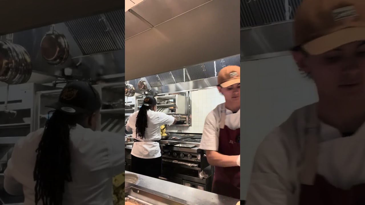 Getting ready for the kitchen rush. (The Henry)