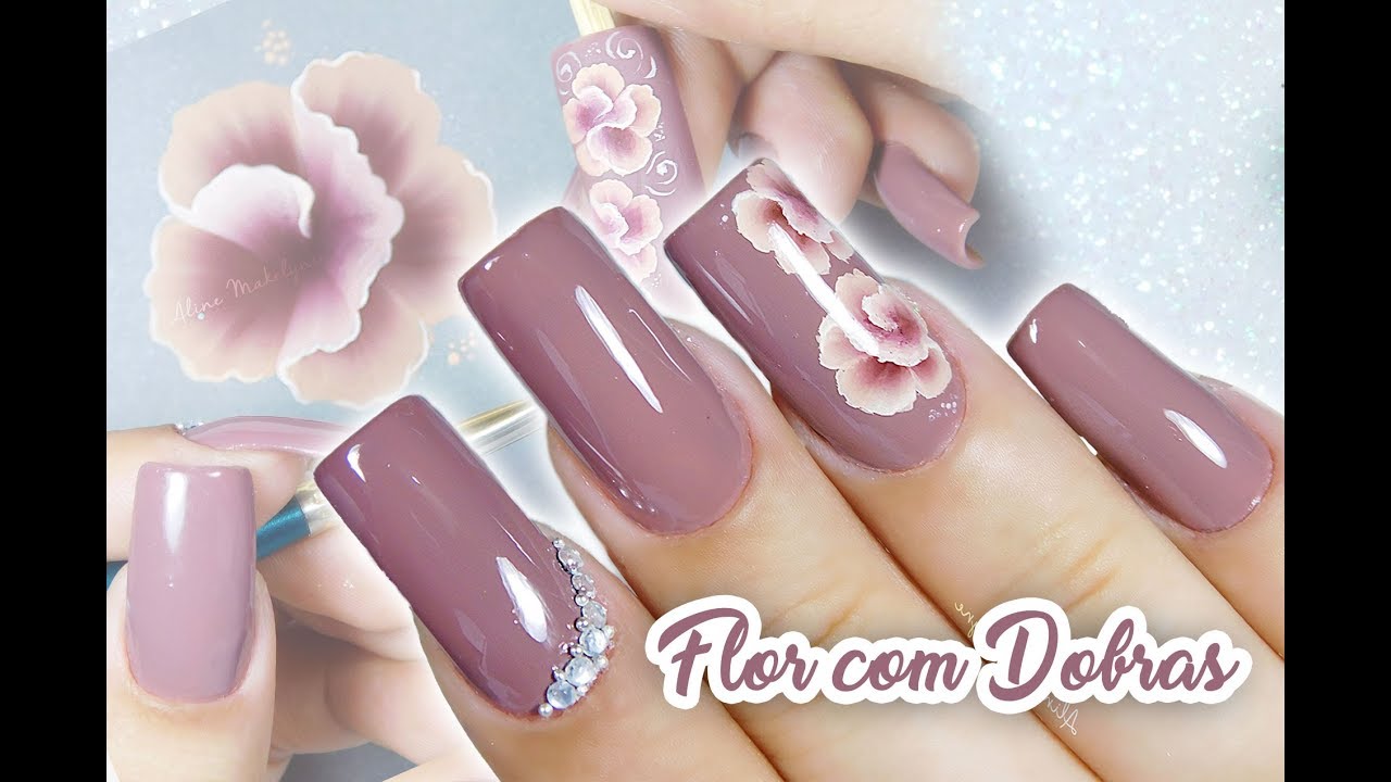 Flor com  Dobras One Stroke | Aline Makelyne