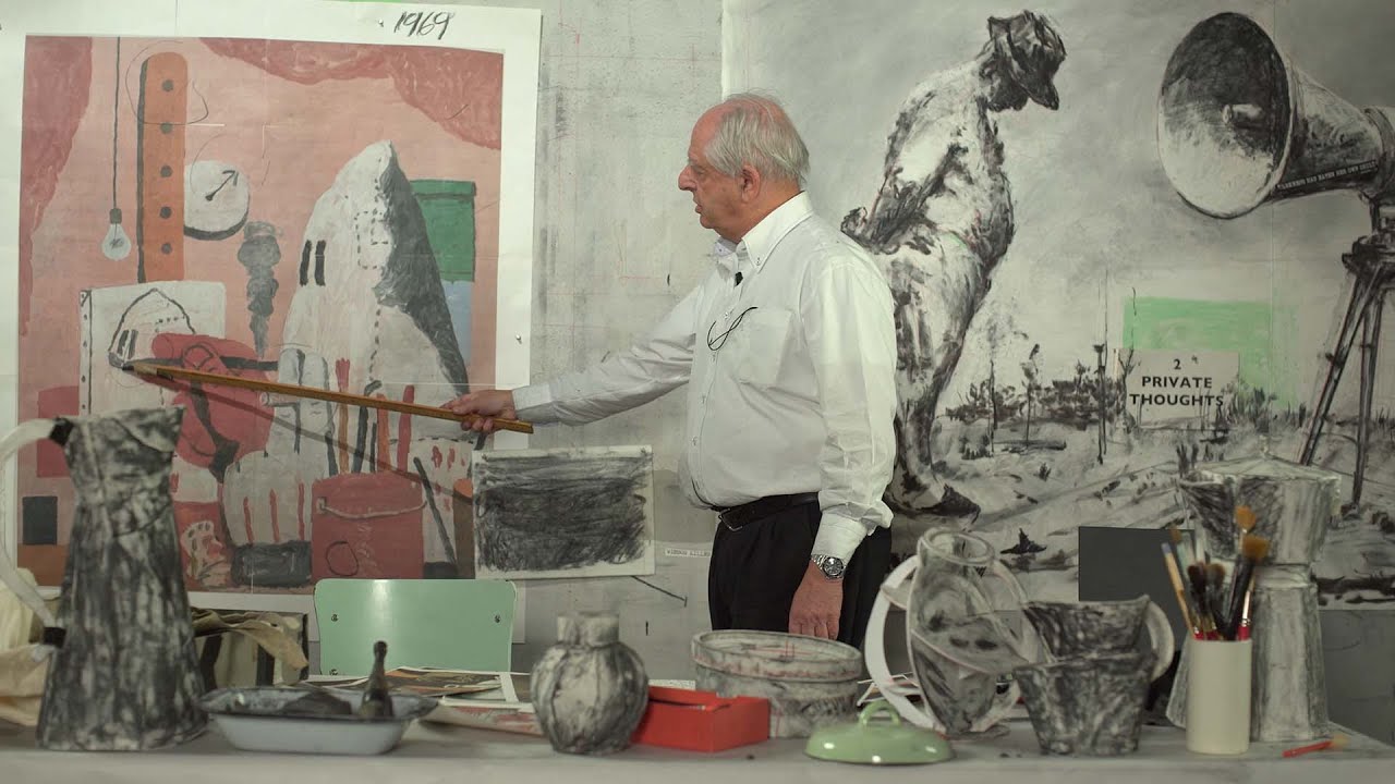 William Kentridge responds to Philip Guston’s 1969 work, ‘The Studio’
