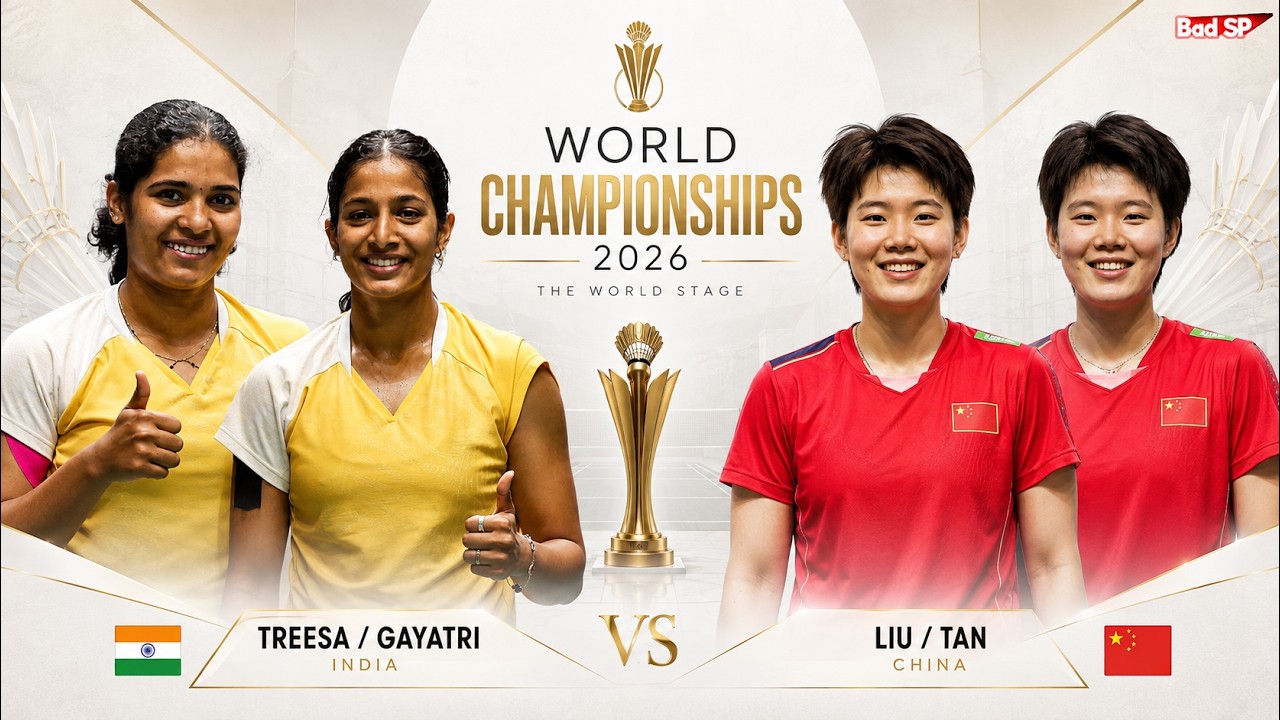 Bwf World Championships 2026 Semifinals Live Treesa/Gayatri vs Liu/Tan badminton match | Bad SP