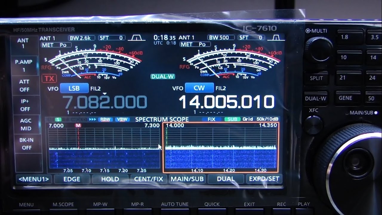 ALPHA TELECOM: ICOM IC-7610 REVIEW, INSIDE VIEW, DEMONSTRATION, FEATURES and FUNCTIONS