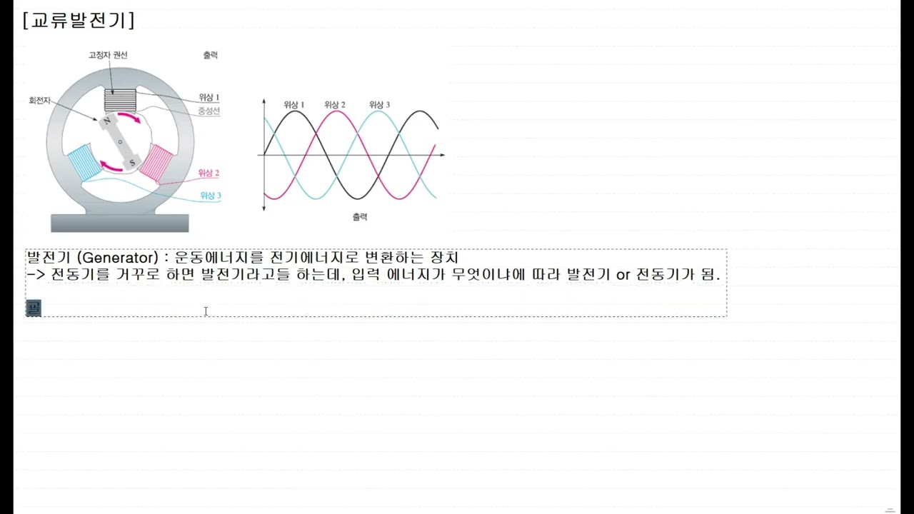 [사마귀 기계쪽 전기전자공학 - 전기 Part] 94. 교류발전기