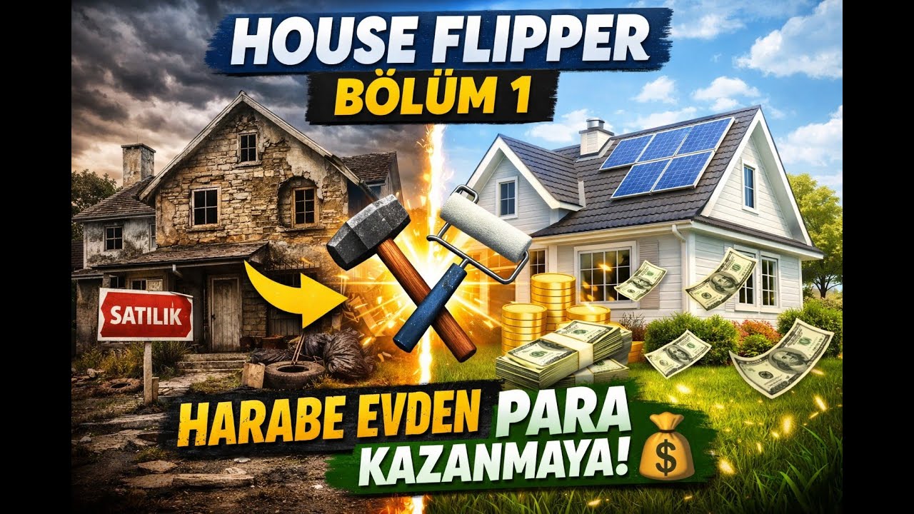 House Flipper Bölüm 1 – Harabe Evden Para Kazanmaya!