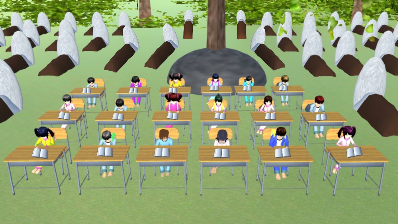 BELAJAR BERSAMA DI KUBURAN || SAKURA SCHOOL SIMULATOR DRAMA