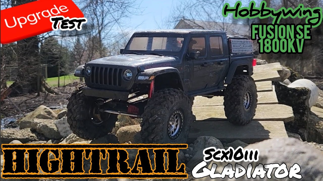 Тест производительности Axial Hightrail SCX10iii Gladiator/Hobbywing Fusion se 1800kv в округе Кр...
