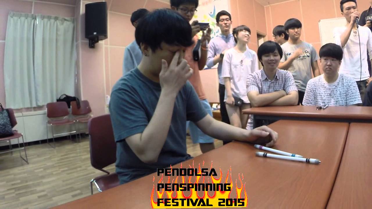 2015 summer PENDOLSA Pen-spinning champion ship 1st round tournament " Crew VS Dori "