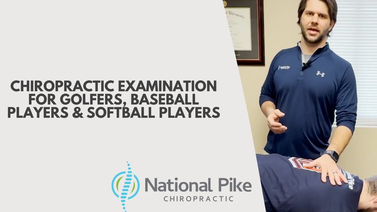 Chiropractic Examination for Golfers, Baseball Players & Softball Players