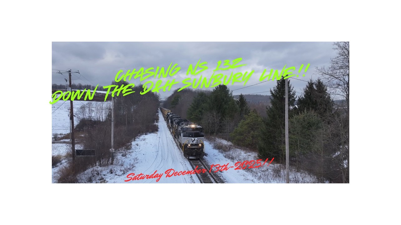 Rail Adventures in the Poconos, Part Two,Chasing 13Z Down the D&H!! 12 13 25!!