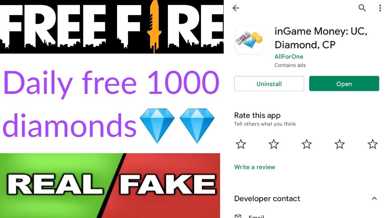 inGame Money app real or fake | free diamonds | Garena free fire | Tech Lover DK