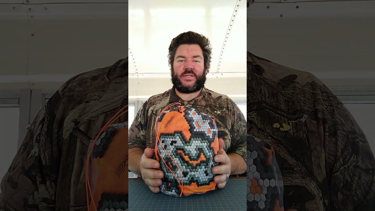orange camo cylinder bag