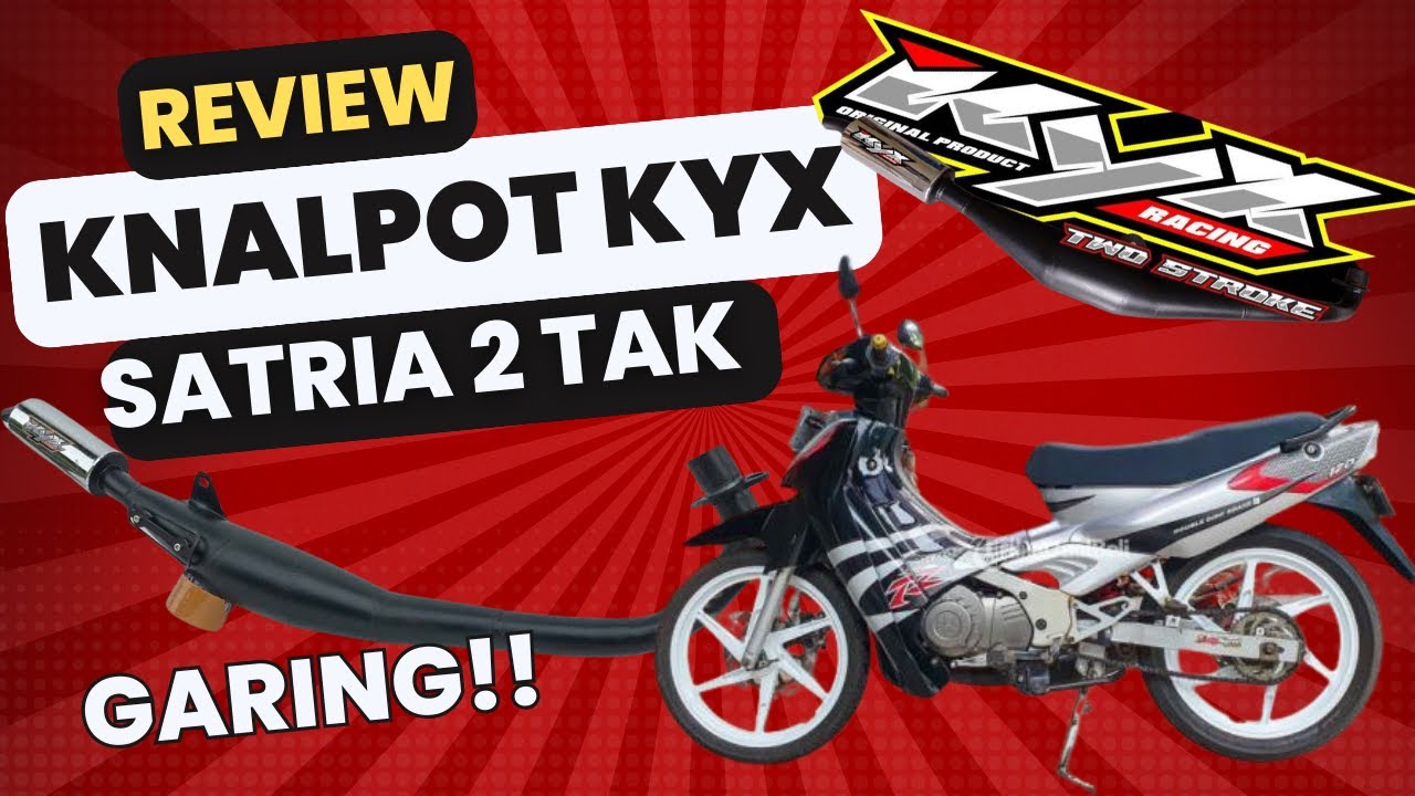 KNALPOT RACING SATRIA 2 TAK KYX | BUSET GARING BANGET!!!