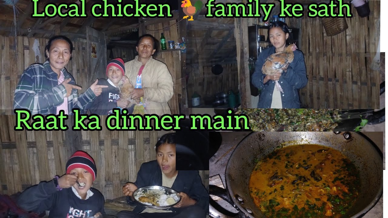 Local chicken 🐓 || with my family 👨‍👩‍👦‍👦 cooking || and Eating 