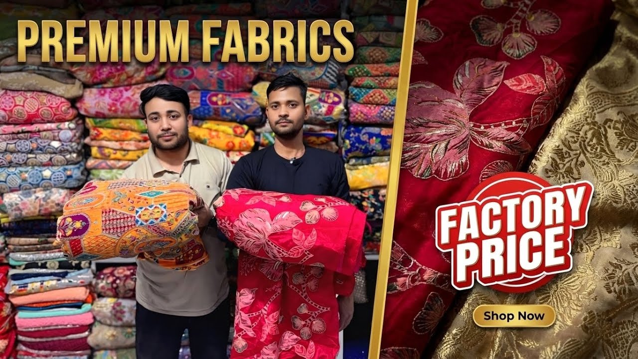 Best Designer Fabric in Delhi Shanti Mohalla || Boutique Fabric Market | Velvet Fabrics 