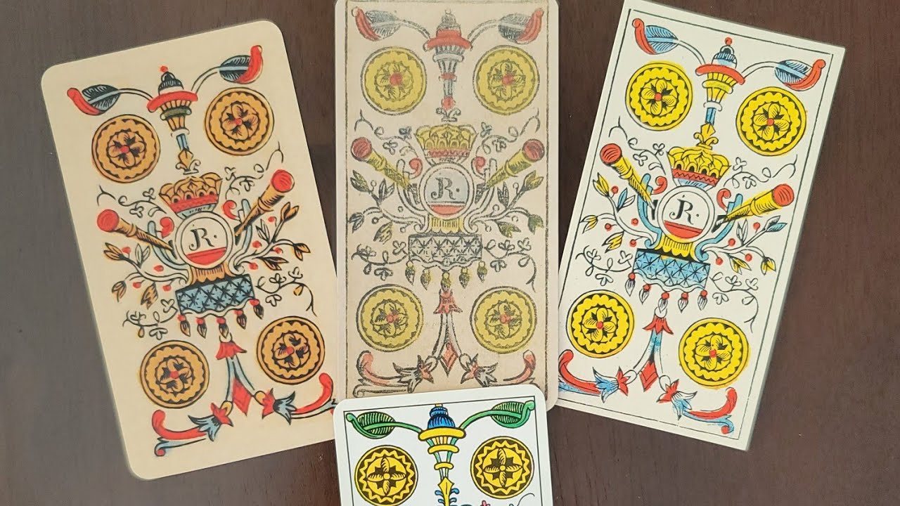 Comparison of 3  Versions of the Swiss Gassmann Tarot and Classic Tarot