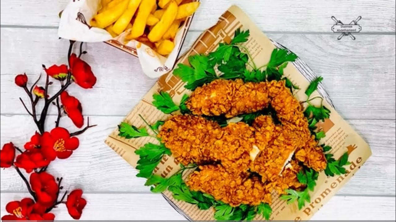 احلى تشيكن ستريبس ممكن تعملوه بالطريقة دي ❤️😍✅️