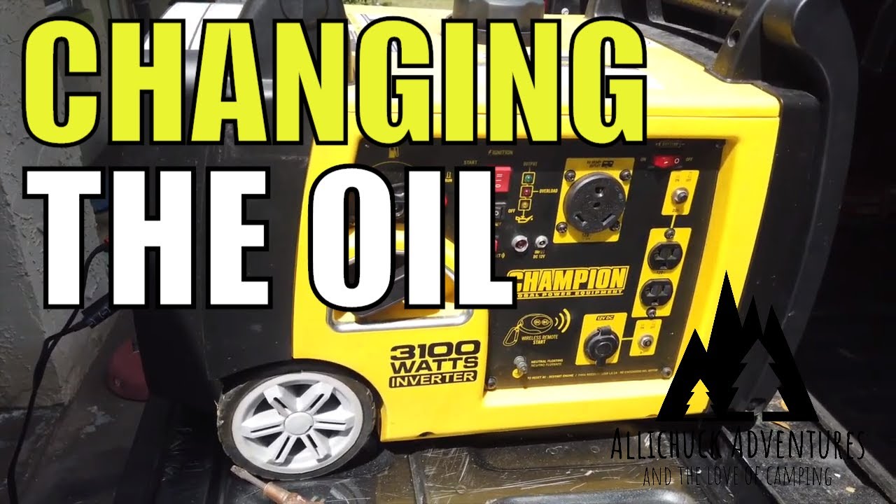 Champion 3100 watt Generator/Inverter Review and Oil Change