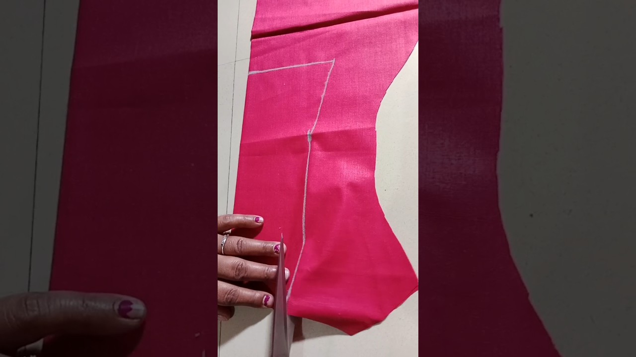 Blouse ka cross Patti cutting #shortvideo #fashion #shortvideoblousepattern