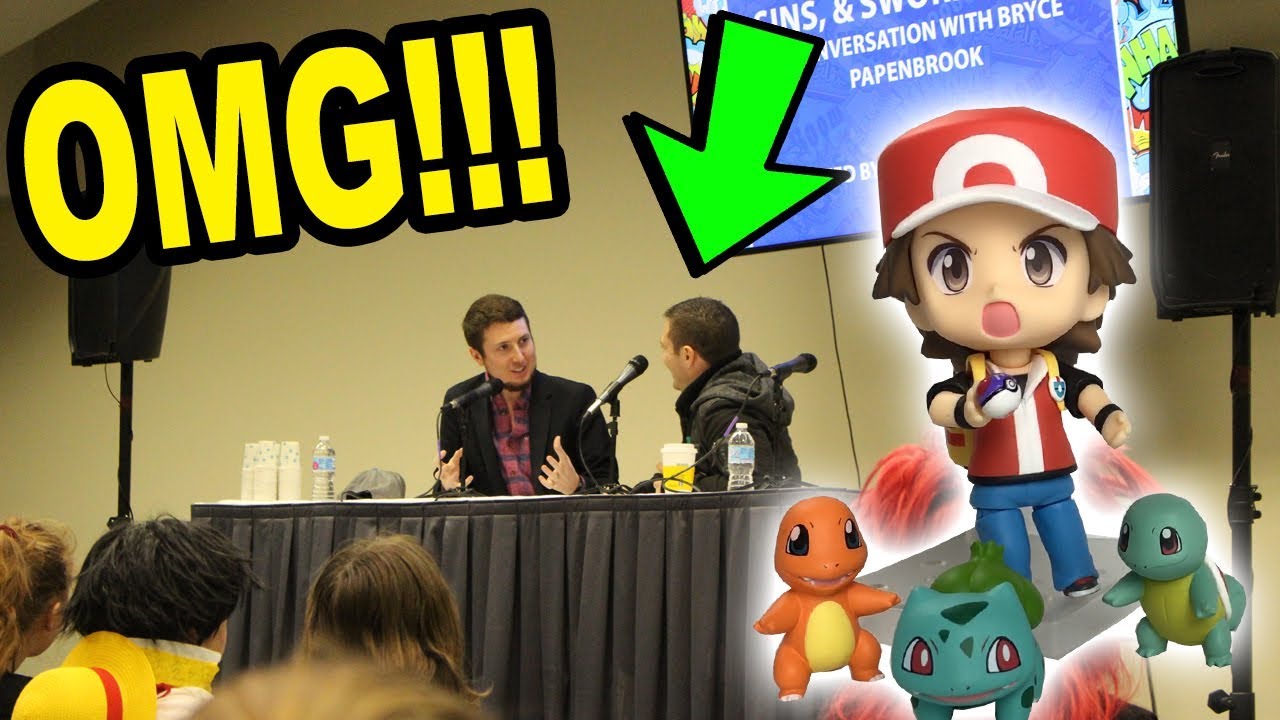 OMG I MET THE VOICE OF RED FROM POKEMON ORIGINS + Unboxing a Nendoroid!