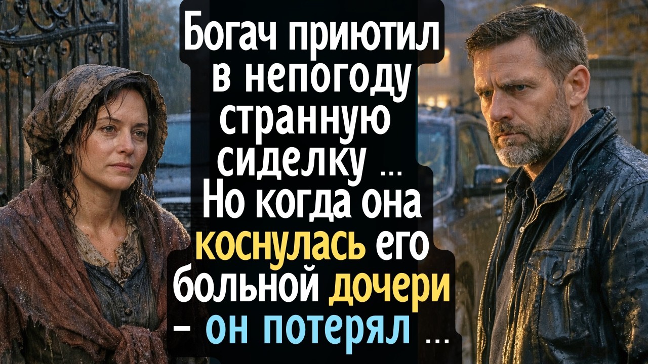 Богач приютил в непогоду странную сиделку… И когда та коснулась его больной дочери - он потерял ...