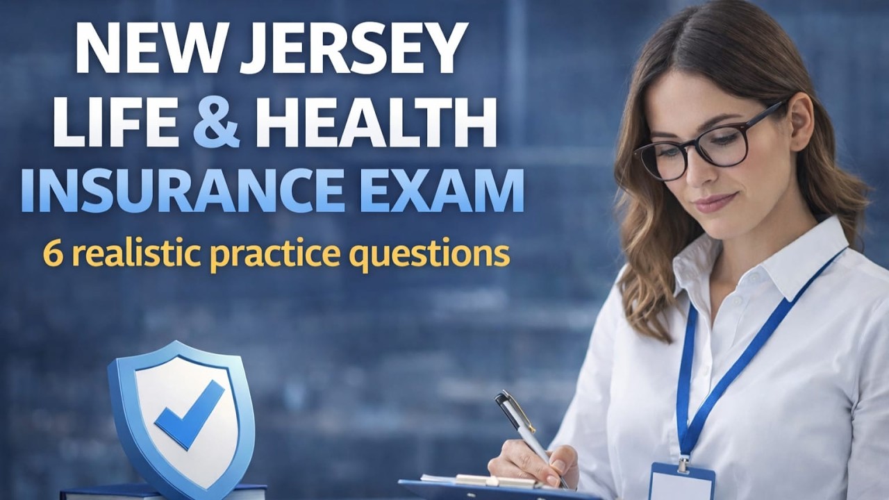 New Jersey Life And Health Insurance Exam Practice Test- Pass First Try (Realistic Questions)