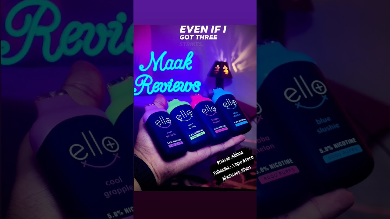 ello by BLVK Disposable | vape | Pod 6000 Puffs | Rechargeable #vape #reels #shorts #viral #clips