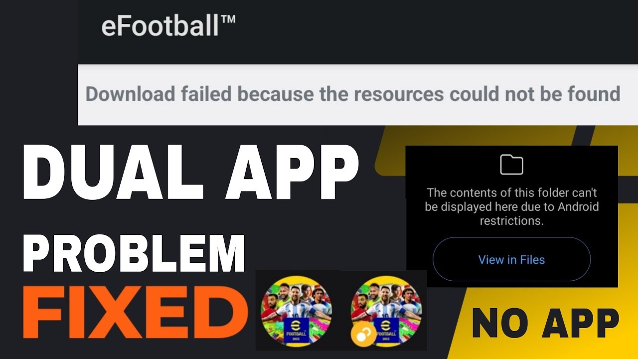 How To Fix Dual App Problem | Download Failed Because The Resources Could Not Be Found Solved