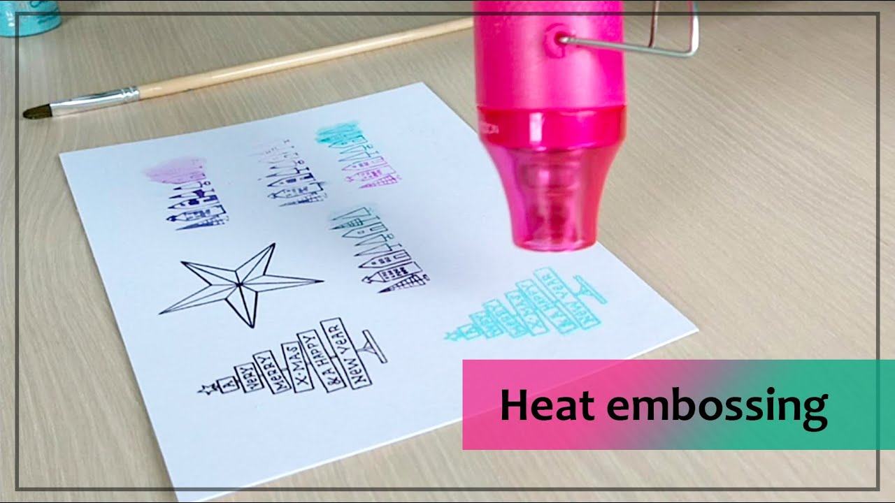 Heat embossing met embossing poeder en VersaMark inkt