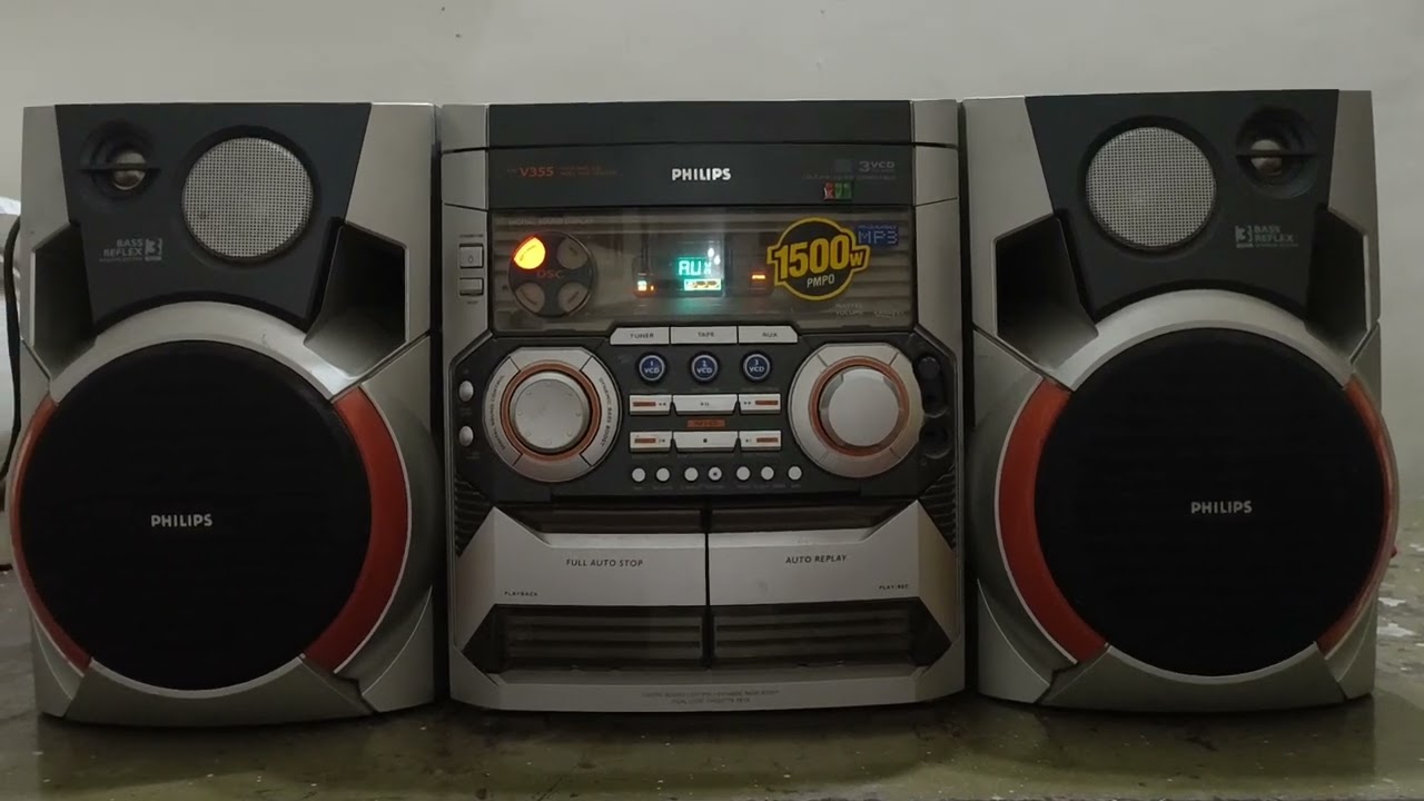 PHILIPS FW- V355 VCD Mini Hi-Fi System 1500 Watt PMPO