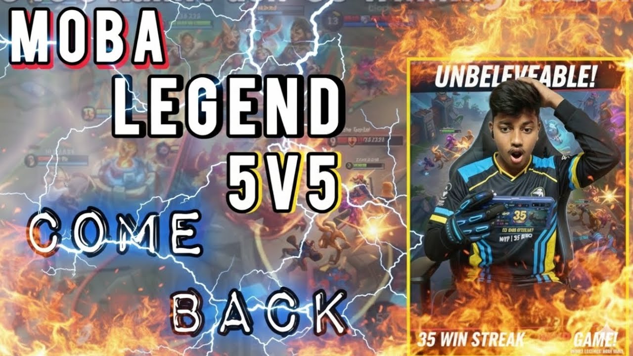 35 WIN STREAK||MVP||MOBA LEGEND 5V5 🤝☠️🔥🗿