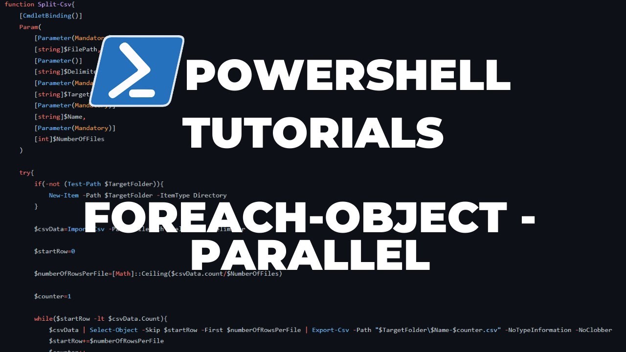 Учебные пособия PowerShell: ForEach-Object -Parallel (параллелизм в PowerShell)