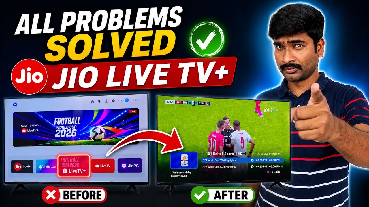 Jio Live TV+ All Problems Solved ✅ Live TV Working Again | 2026 Latest Fix