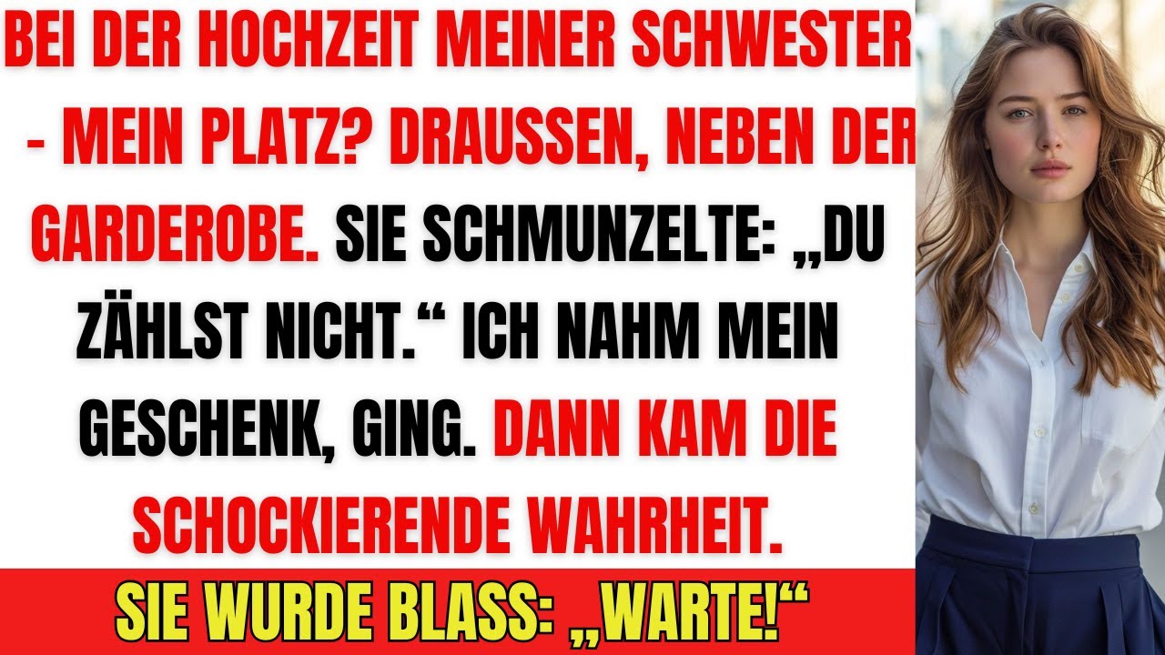 Mein Platz war draußen bei der Hochzeit – dann kam die Wahrheit, die alle schockierte!